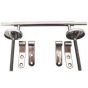 Duravit 0061601000 Hinge set for toilet seat without soft-close, stainless steel
