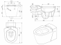 Sanindusa Newday dp compact toilet seat only with fittings 21311 