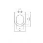 Aloni Toilet Luxury Seat Soft Close Soft Close Toilet Seat Duroplat White AL0402
