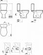 Twyford Toilet Seat Bottom fix stainless steel hinge AR7815WH