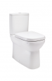 Thirty6 Toilet Seat & Cover - Soft Close - Chrome Hinges - White 