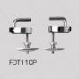 Celmac Top fix Chrome Plated Brass Hinge Set FDT11CP