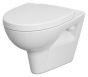 Cersanit Parva duraplast Soft Close Toilet Seat and cover with fittings easy release K98-0053, compatible wth Toilet Seat Hinges for Cersanit Arteco / Carina / Facile / Parva, universal duroplast, slow-moving, easy detachable K99-0089