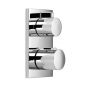 Dornbracht MEM Shower / Tub Concealed thermostat trim with one-way volume control polished chrome 36425670-000010