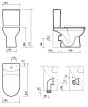 Twyford Toilet Seat E100 ROUND TOILET SEAT AND COVER TOP FIX HINGE, SOFT CLOSING MECHANISM  E17857WH
