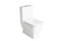 GALA EMMA Square Toilet seat and cover 51640 Standard Close, 27110 WC pan BTW dual outlet, 50463 Curved elbow for WC pan vertical outlet. Installation with rod recommended.