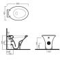 Hatria Sculpture lavatory Hatria Sculture Y0LF01 Toilet Seat and Cover Replacement Seat