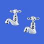 Ideal Standard Armitage Shanks Bath and Basin Spares Basin Taps Hathaway Chrome Handwheels and Indice  S961240AA Chrome