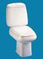 Ideal Standard Accent close coupled cistern with dual flush valve - 6 or 4.5 litre flush Button Operated Toilet Cistern E837401
