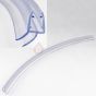 P Shaped Bath/Curve Bath Shower Screen Replacement Seal 16mm/ Curved Screen Bottom Seal  LV95667