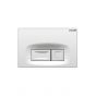 Creavit Flush Plate / Control Plate White High Gloss Control Panel Square Buttons GP3001.00