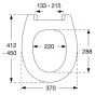 Pressalit Calmo 556273-BZ5999 Toilet seat with lid pergamon