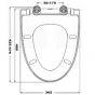 RAK Mistral Toilet Seat and Cover Standard Close