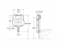 Roca In-Wall BASIC TANK COMPACT - Compact concealed cistern (8 cm) with dual flush (4/2 - 4.5/3 - 6/3 L) A890080200