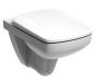 Twyford Bathrooms E17866WH Toilet Seat & Cover, Square Top Fix 