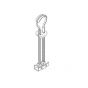Villeroy & Boch Tilting Stripp Anchor for Toilet Seat  92189600 - MTSh083C