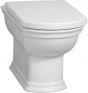 Vitra Serenada Back-To-Wall / Wall Hung and Close Couple Toilet Seat and Cover Soft /Slow Closing White 95-003-029