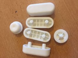 Universal Toilet Seat Buffers white