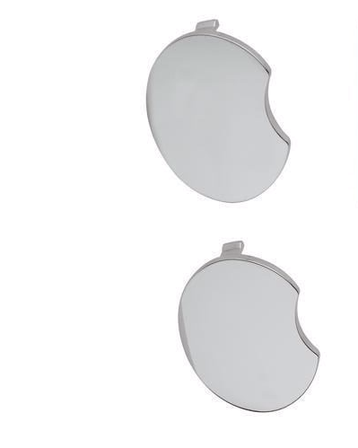 2 Piece Grohe Cover cap 10082 chrome for Handle Grohtherm 3000 / 1008200M