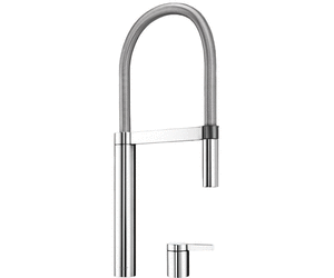 Blanco Culina-S Duo two hole kitchen mixer silk gloss stainless steel 519783