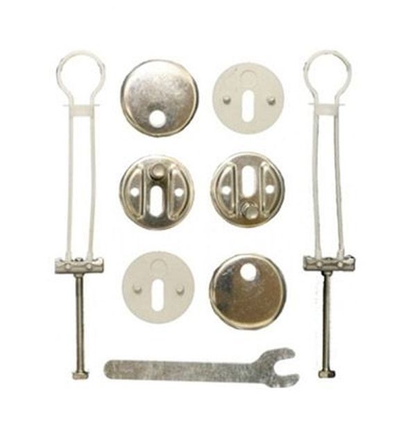 Compatible with Seat 9M55.SO.01 / Villeroy & Boch Subway hinges for soft close seat 9957.S0.61