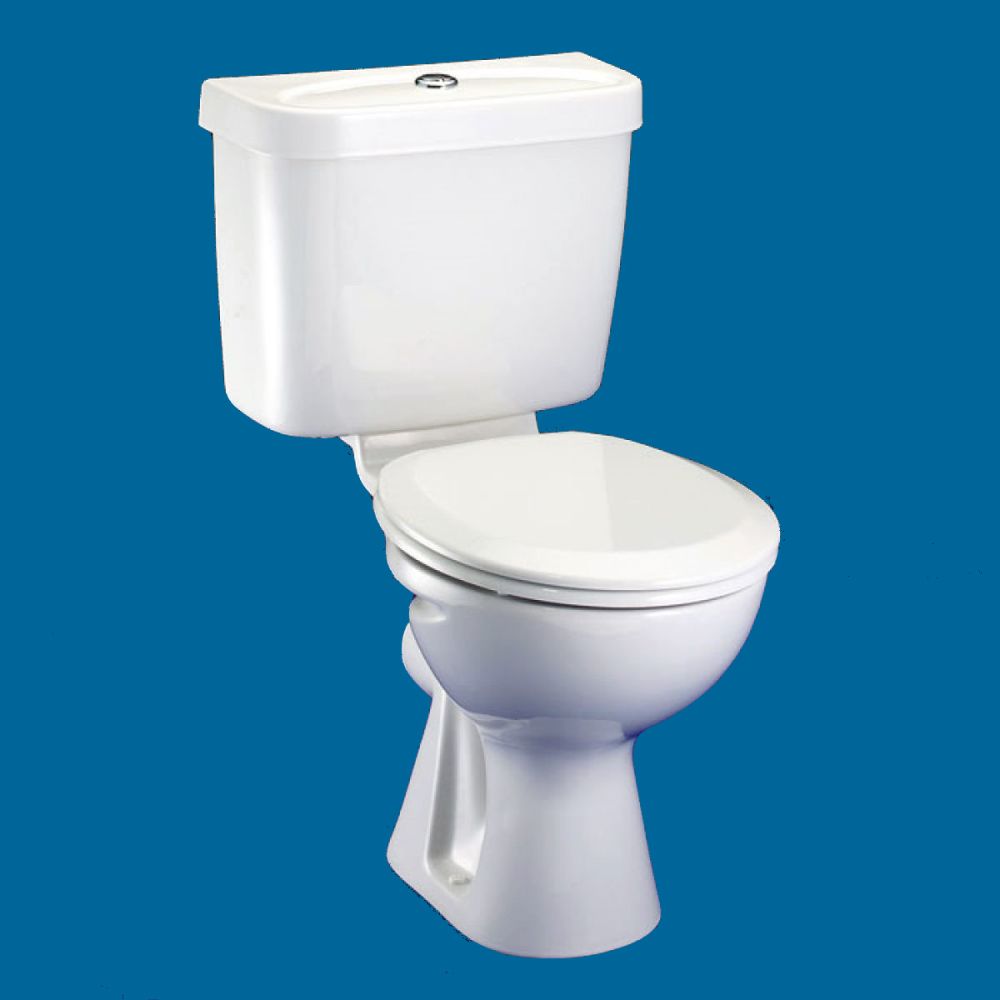 Armitage Shanks Orion Toilet Seat S403201 with Metal Toilet Hinges Code Under Toilet Cistern Lid