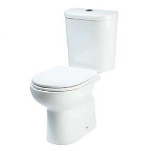 REPLACEMENT BELLAVISTA STYLO ORIGINAL TOILET SEAT WITH HINGES WHITE