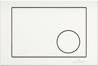Cersanit Circle Link Flush Plate K97-089 in White
