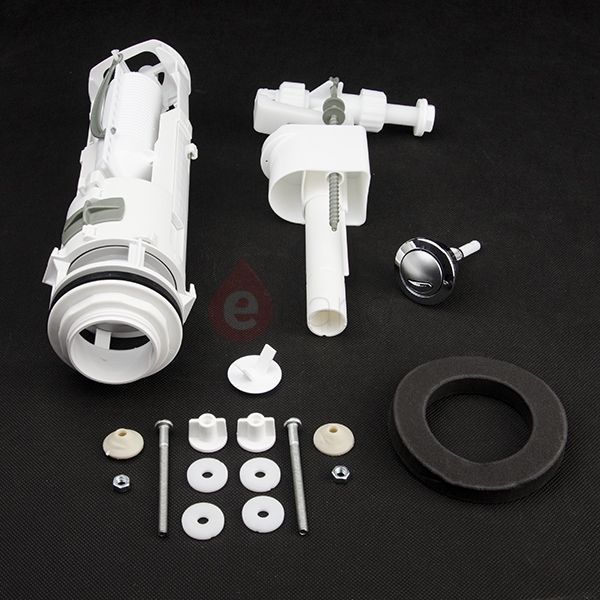 Complete Cistern pack for Roca and Siamp filling and Flush Valve 3 / 6L