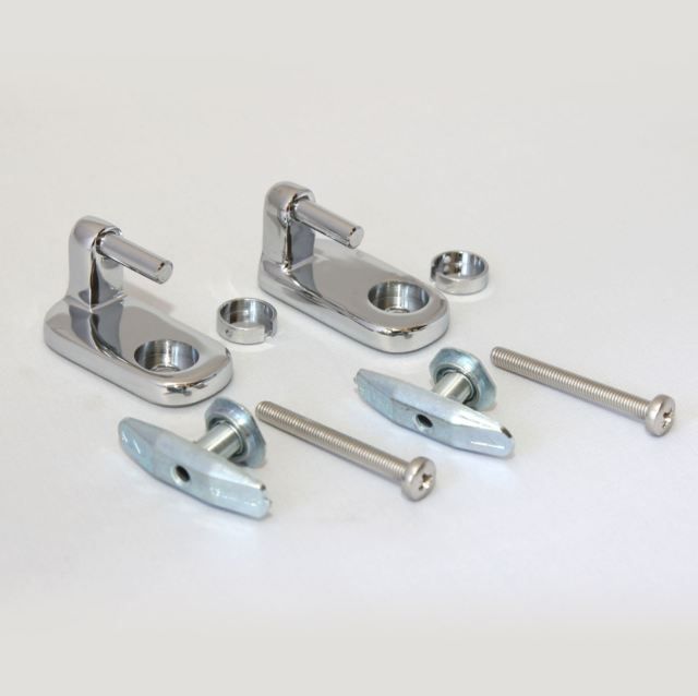 Ideal Standard Toilet Seat Spares Create and Secrets Seat Hinges Chrome EV197AA Ideal Standard Toilet Seat Hinges