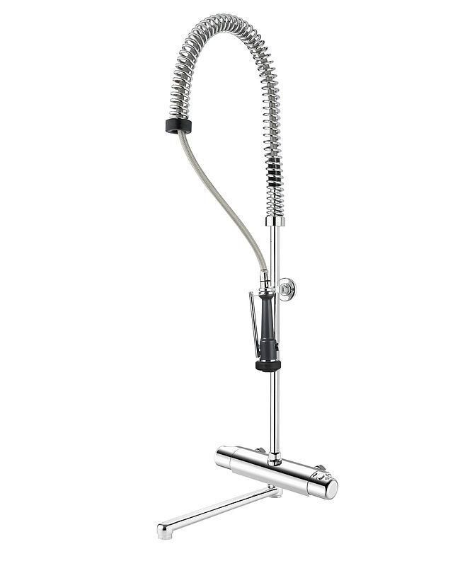 Gustavsberg Pr-rinse set With thermostatic mixer 160 c-c and spout 8447101 / GB41204972 / 7393792231930