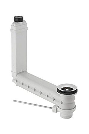 Geberit Clou 152.018.00.1 Drain and Overflow Pipe Fitting with Lever Actuator for Pop-Up Drain Fitting