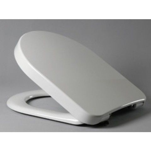 Haro toilet seat Calla 529485 white, stainless steel hinges, Take Off Standard Close 