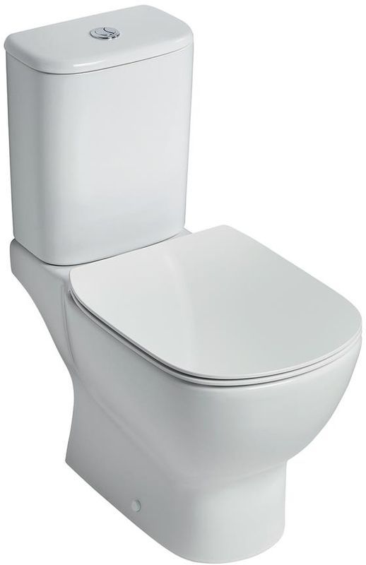 Ideal Standard Tesi New Thin Toilet Seat & Cover, Soft-Close T352701