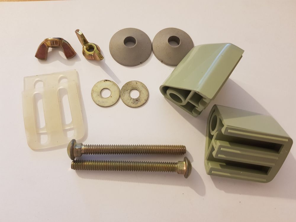 TWYFORD CELMAC TOILET SEAT HINGE PACK LINDEN GREEN