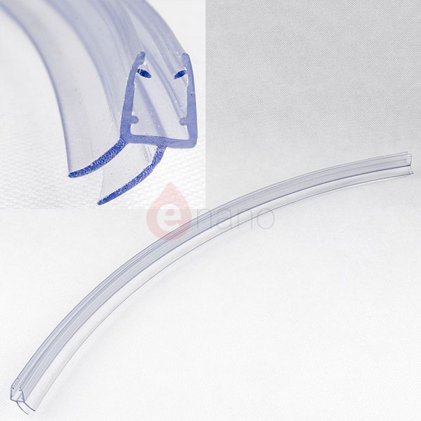 P Shaped Bath Curve Bath Shower Screen Replacement Seal 16mm Curved Screen Bottom Seal Lv95667
