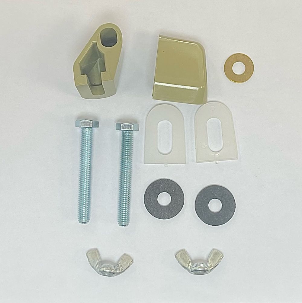 Plastic toilet seat hinge (colour khaki green)