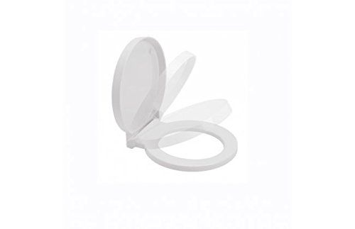 Sanindusa Reflex soft close WC Bathroom Toilet Seat and cover Only - Classic Round Design 