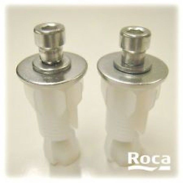 ROCA PAIR TOP FIX PEG WC TOILET SEAT HINGE FIXING KIT SET AI0002500R ROCA TOILET SEAT SPARES