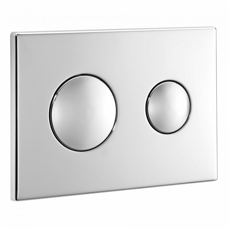 Fastpart Ideal Standard/Armitage Shanks Chrome Flush Plate for Concealed, Furniture And Behind False Wall Toilets With Air Tubes S4399AA - MTSL022