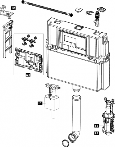 schwab concealed cistern