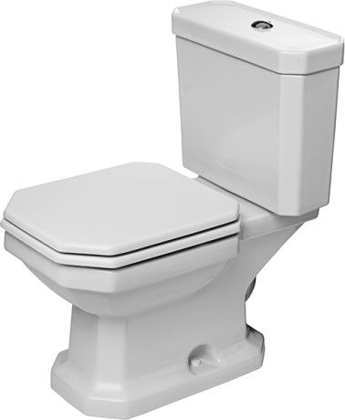 Duravit 1930 Toilet Seat and Cover Standard Close For toilets #015101, 018209 Octagonal seat/Hinge hole #006481, compatible with Seat Buffers 1001420000, Seat Hinges (steel) before Oct. 2003 0061081000, Hardware (chrome) 0061221000