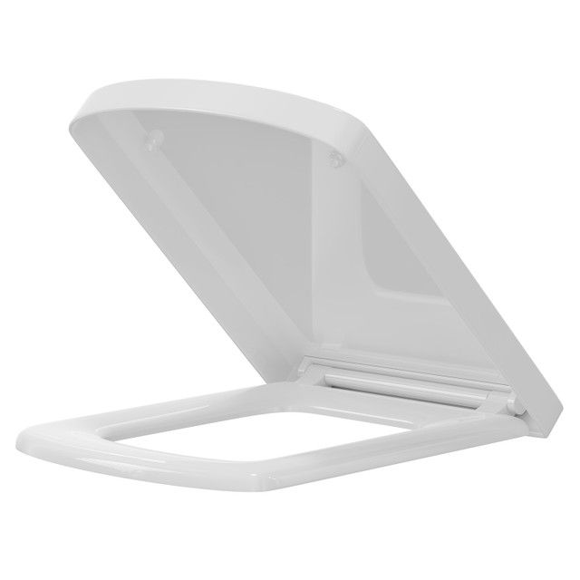 Smiley 340mm Square Quick Release Soft Close Toilet Seat