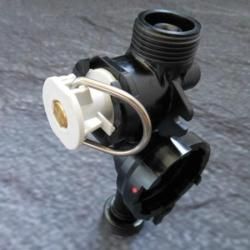 The valve body flushing urinal (black) Geberit - 240.035.00.1