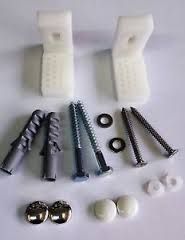 Toilet Pan  floor fixing kit for all Toilets with White Cover Caps S920567