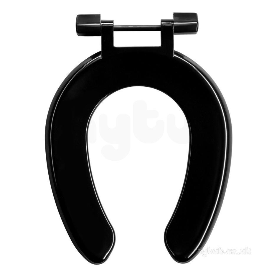 Toilet Seat and Cover Armitage Shanks Replacement Junia Toilet seat S4070 Black  S405766