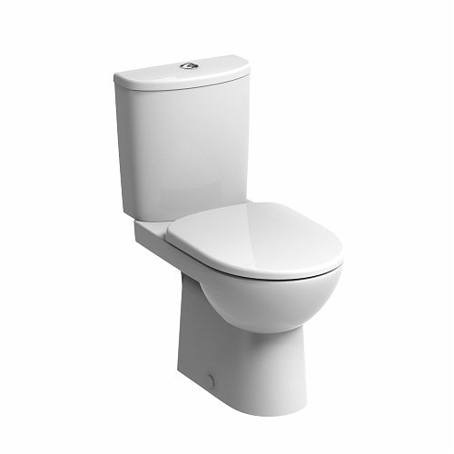 Twyford E100 Soft Close Toilet Seat & Cover Top Fix Hinge E17851WH