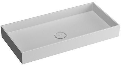 VITRA Memoria Rectangular Bowl Sink Dish Washbasin (80 cm) White M58000001000