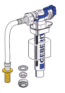 Geberit Float valve type 380 with flexible hose bottom feed 240.718.00.1