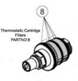 Ideal Standard Sottini Thermostatic Cartridge Filters A963587NU